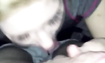First Time Blowjob Practice on Webcam