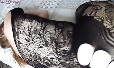 POV: French Stepsister Gets Creampie in Her XXL Booty