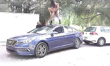 Mini Stallion Gives MazeetheGoat a Rough Public Blowjob and Hardcore Sex