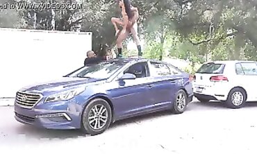Mini Stallion Gives MazeetheGoat a Rough Public Blowjob and Hardcore Sex