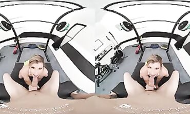 VR MILF Cory Chase Gym Workout with Huge Boobs