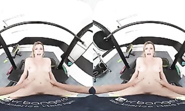 VR MILF Cory Chase Gym Workout with Huge Boobs