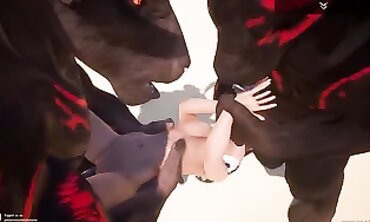 Tanya Takes on Two Wild Bulls in a High-Def Group Sex Scene