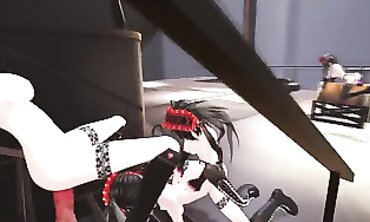 Kurumis Duplicates Enjoy a Lesbian MMD Orgy