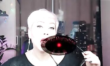 Aimee Paradise Solo Blowjob and Gargling Fetish