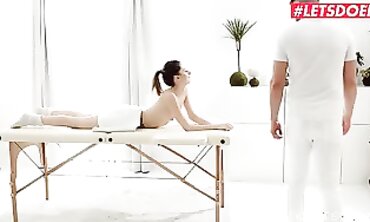 Rebecca Volpetti's Petite Romanian Booty Gets Massaged and Fucked