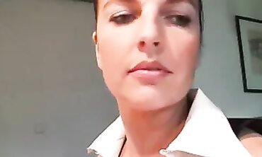 Brunette MILF Nurse Collects A Sperm Sample