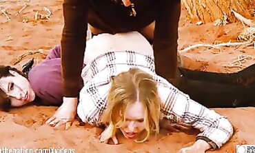 Rebel Rhyder Gets Rough Outdoor Anal Cuckold Punishment