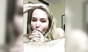 Amateur Blowjob Ends With a Massive Creampie