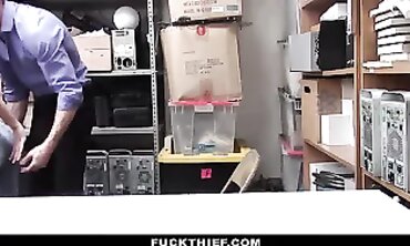 Caught Shoplifter Aryana Amatista Gets Punished
