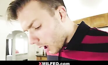 Rachael Cavalli Takes Stepson's Cock in Kitchen