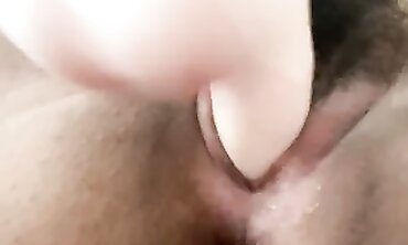 Hairy Big Tits Girl Rides Vibrator While Watching Porn