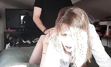 French Amateur MILF Gets Rough Doggystyle
