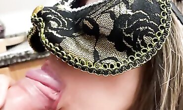 Surprise Kitchen Anal and Blowjob with Cum in Mouth
