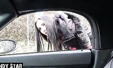 Alina Gets Nailed in the Parking Lot