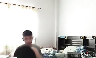 barely legal Asian Couple's Steamy Homemade Orgy