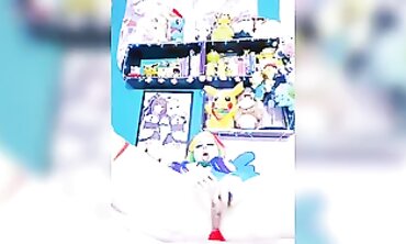 Rainbow Dash Cosplay Solo Masturbation With Dildo