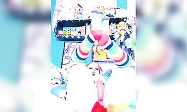 Rainbow Dash Cosplay Solo Masturbation With Dildo