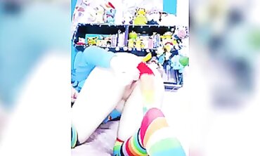 Rainbow Dash Cosplay Solo Masturbation With Dildo