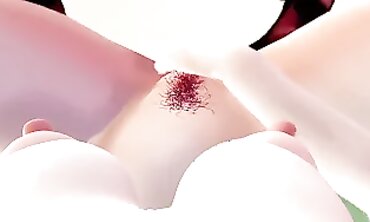 MMD College Girls Get Rough in a Shameless Public Orgy