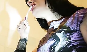 Gimp Watches His Dom Brush Her Teeth Part 1