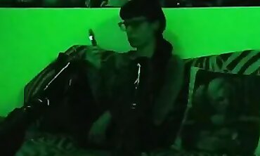 Gothic Mistress Smoking in Mysterious Green Light Pt 2 HD