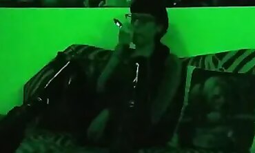 Gothic Mistress Smoking in Mysterious Green Light Pt 2 HD