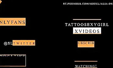 TattooSlutWife Swallows Goopy Load in Public Outdoors