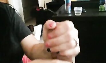 POV: Mo's Slow Motion Oil Handjob Makes My Cock Pour