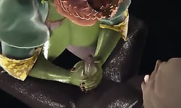 Queen Fiona Gets Creampied by an Orc