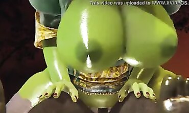 Queen Fiona Gets Creampied by an Orc