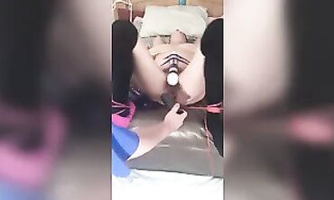 Busty MILF Roped Up and Denied Climax in Solo Squirt Session