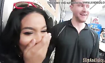 Ebony College Girl Gets Doggystyle Action