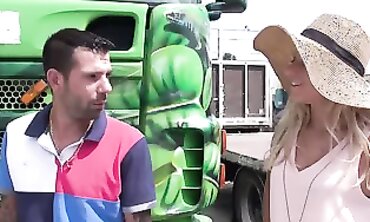Kelly Pix in African Stockings Gets Public Hardcore Sex