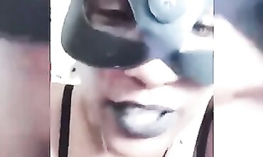 African Goddess BrownAppleBottom69 Takes on a Gangbang