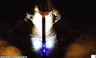 Submissive Damsel Gets Hard Outdoor Oral and Anal in Homemade BDSM Scene
