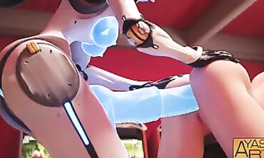 Echo Anal Creampie with Grace in Overwatch Cosplay