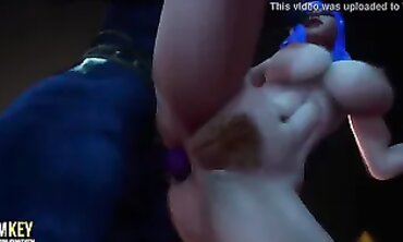 3D Hentai: Ultra-Cutie Cat Girl Breeding with Humungous Lollipop Monster