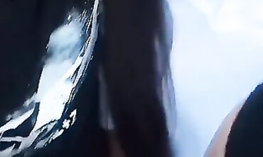Latina College Brunette Masturbates Outdoors