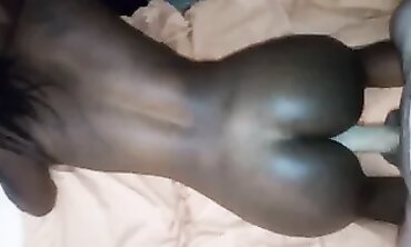 POV: Ebony College Senior Takes Rough Anal