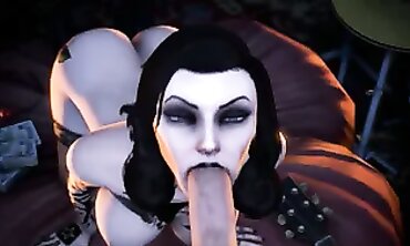 Cosplay Babe Elizabeth From Bioshock Infinite Gets Rough Hardcore Action