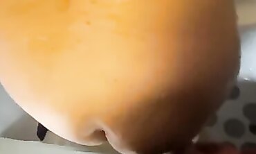Step Aunt Ann Gives Jerk Off Instructions in the Shower