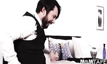 French Maid And Butler Roleplay In A Motel Room
