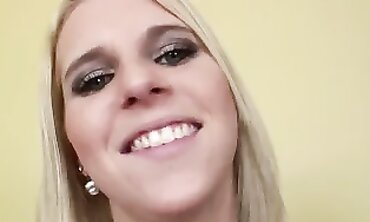 Irresistible Ash-Blonde with Massive Natural Tits