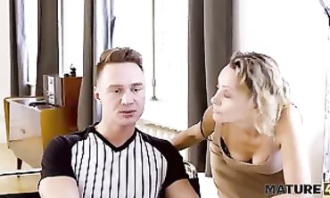 Mature Pornstar Gets Pounded by a Stud
