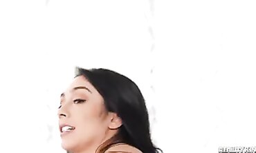 Dark-Haired Brunette Enjoys Deep Anal Action