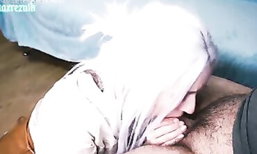 Ciri Cosplay Deep Throat Blowjob