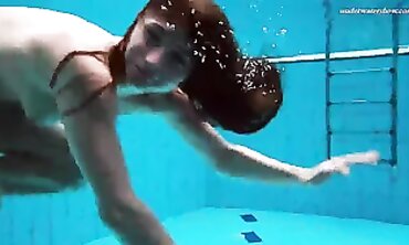Sensual Pool Striptease by Russian Babe Lizaveta