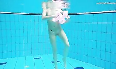 Sensual Pool Striptease by Russian Babe Lizaveta