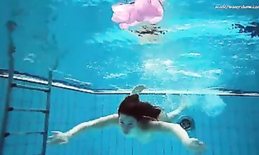 Sensual Pool Striptease by Russian Babe Lizaveta